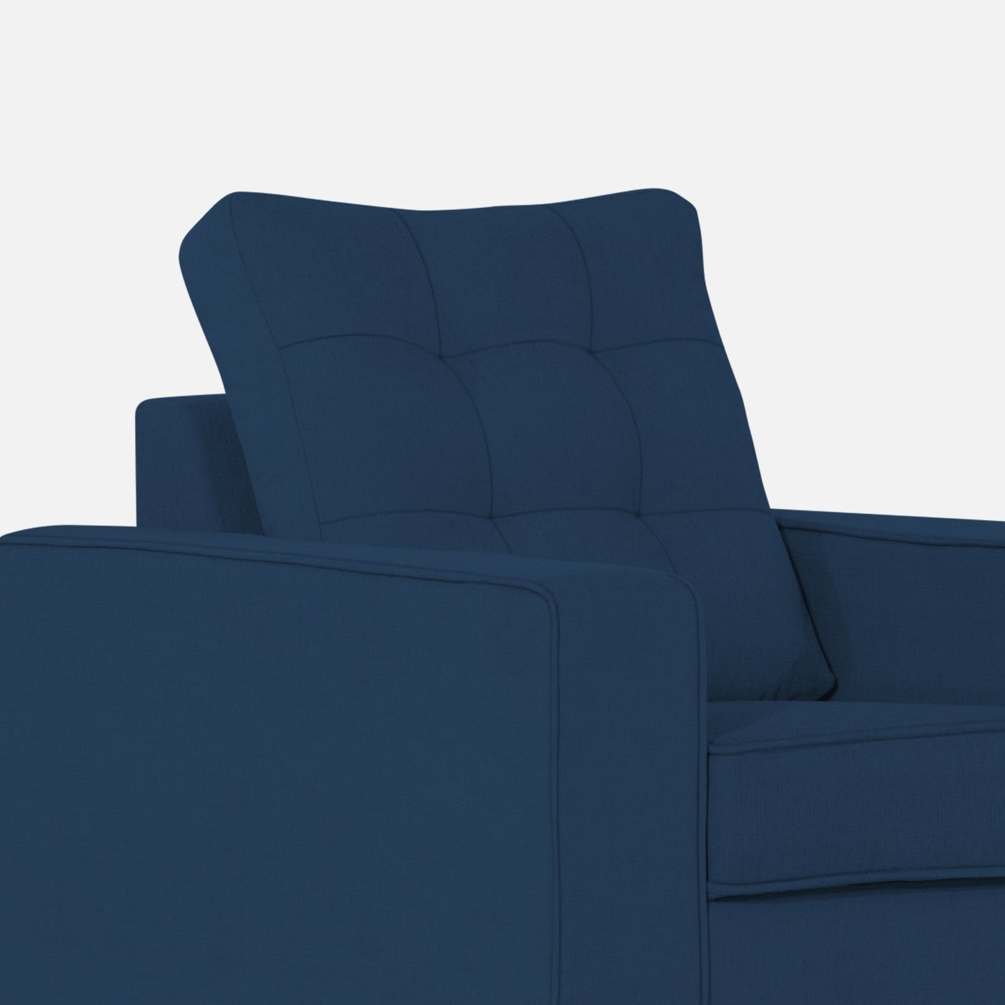 Adorn India Raptor 1 Seater Sofa (Blue)