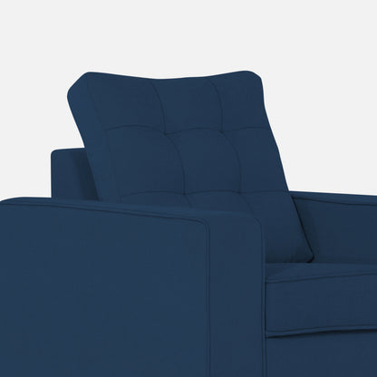 Adorn India Raptor 1 Seater Sofa (Blue)