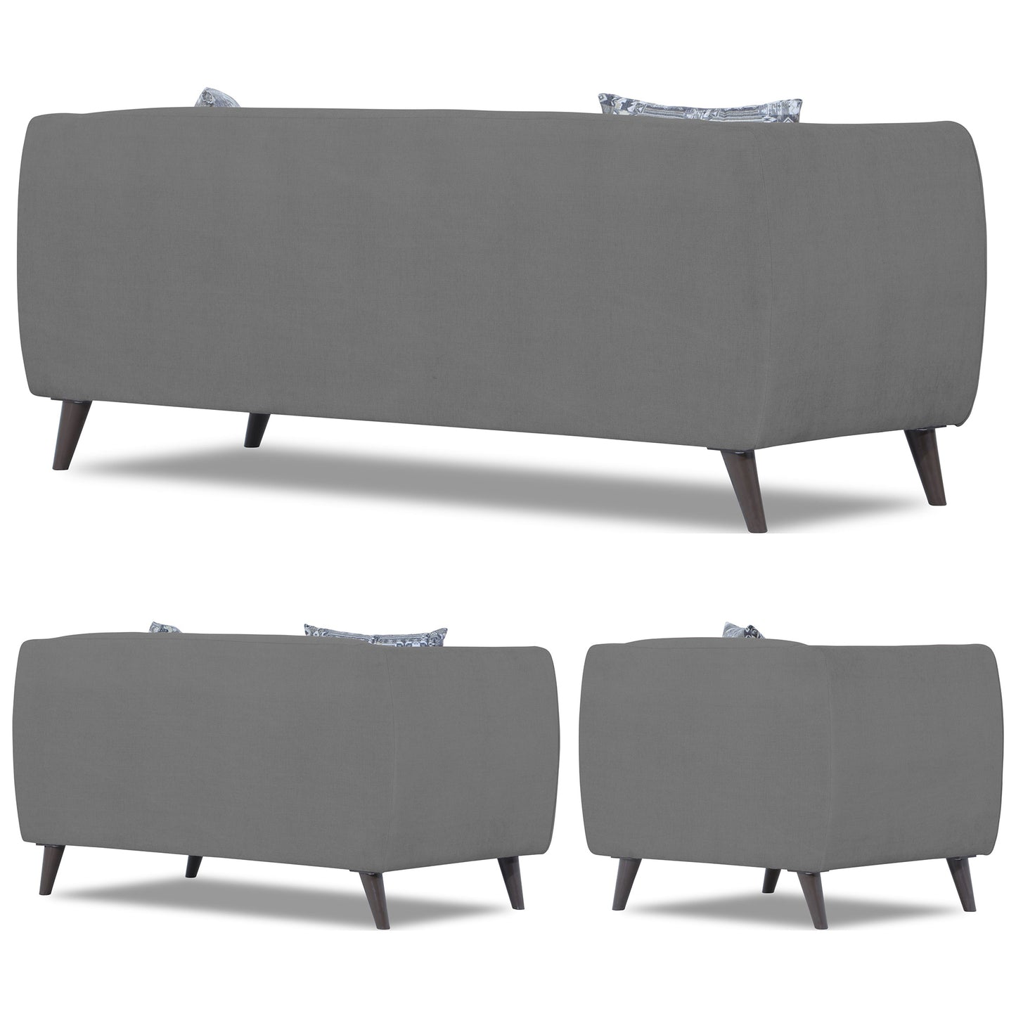 Adorn India Mason 3+2+1 6 Seater Sofa Set (Aqua Blue)
