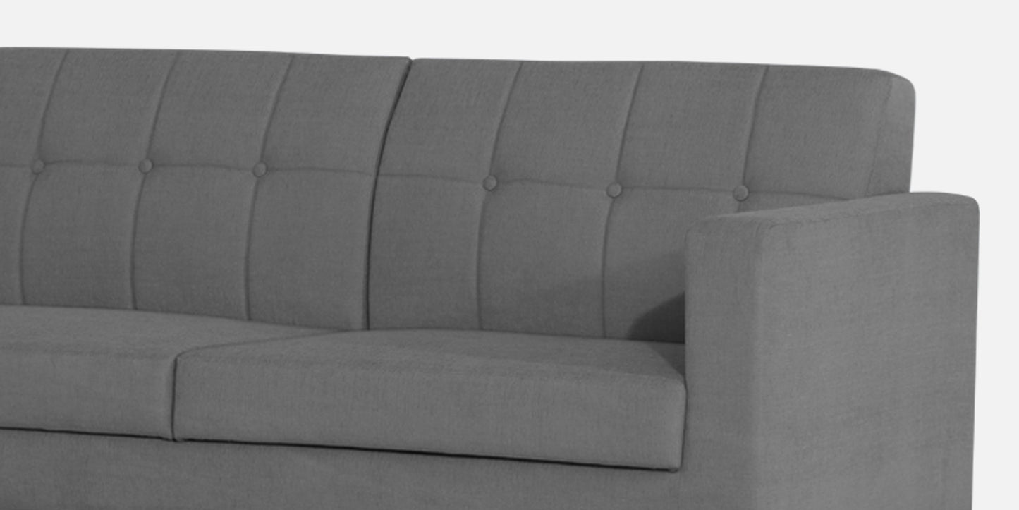 Adorn India Chilly L Shape 6 Seater Sofa Set LHS (Grey) (3 Year Warranty)