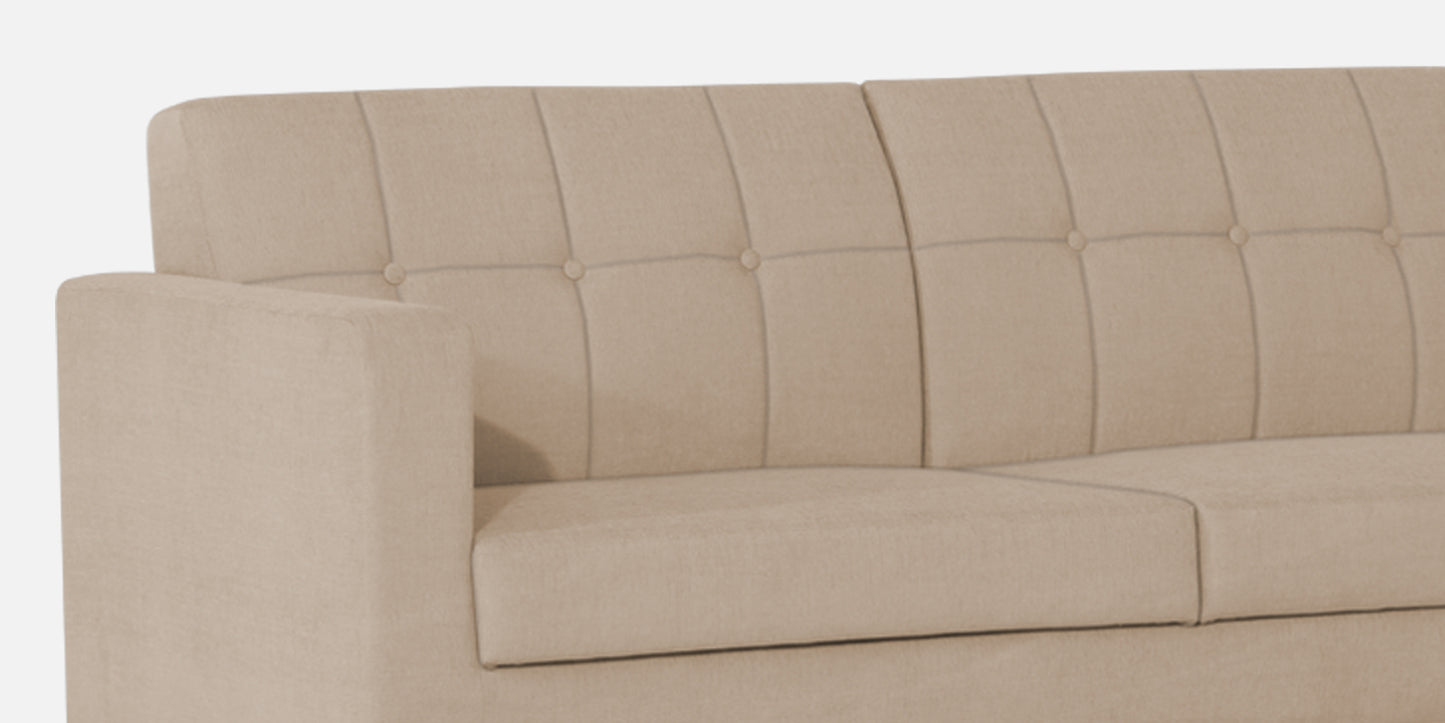 Adorn India Chilly L Shape 6 Seater Sofa Set RHS (Beige) (3 Year Warranty)