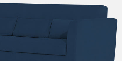 Adorn India Daniel L Shape 6 Seater Sofa Set LHS (Blue) (3 Year Warranty)