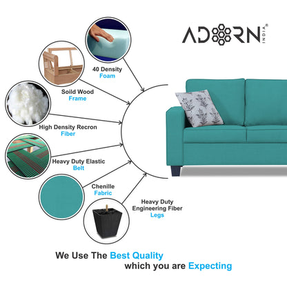 Adorn India Camden 3 Seater Sofa