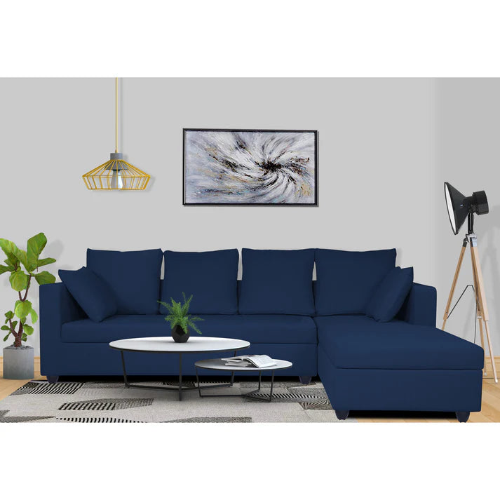 Adorn India Hallton Plain 2 Seater Sofa (Beige) (3 Year Warranty)
