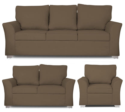 Adorn India Alexia 3+2+1 Six Seater Sofa Set (Camel)