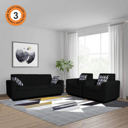 Adorn India Hallton Plain 2 Seater Sofa (Beige) (3 Year Warranty)