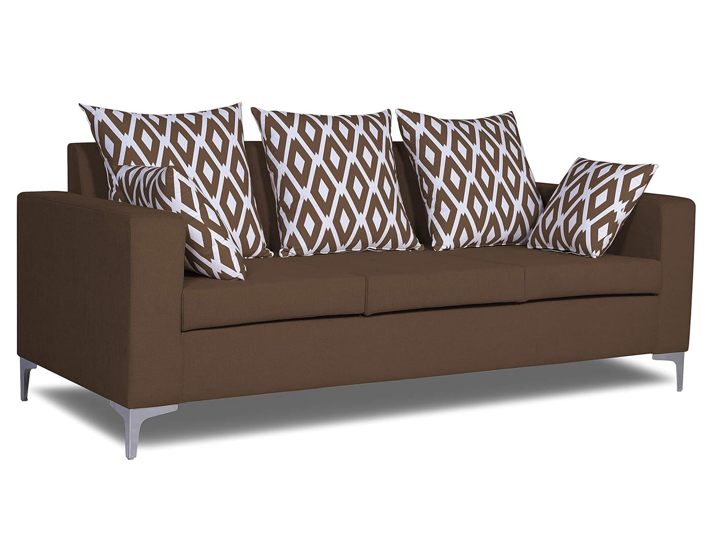 Adorn India Anigma Modular Sofa Set (Brown)