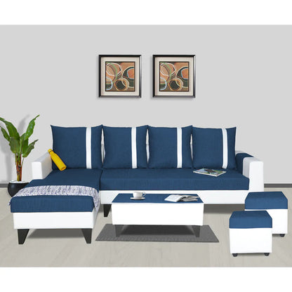 Adorn India Hallton Plain 2 Seater Sofa (Beige) (3 Year Warranty)