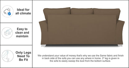 Adorn India Alexia 3+2+1 Six Seater Sofa Set (Camel)
