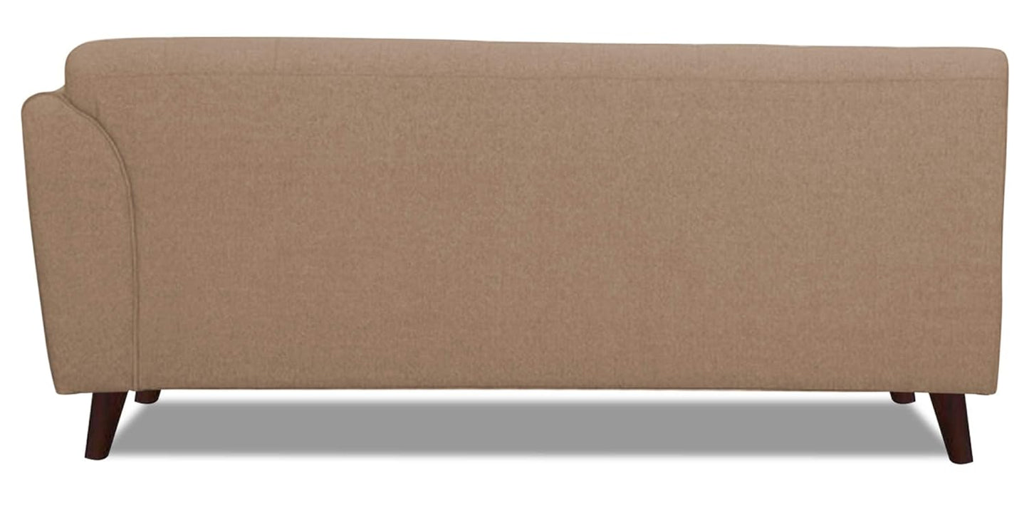 Adorn India (3 Years Warranty Leaf 6 Seater Corner Sofa (Beige) Left Hand Side