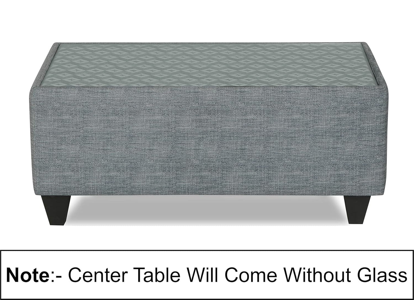 Adorn India Bricks (3 Years Warranty) Centre Table (Grey) Modern