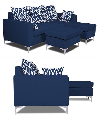 Adorn India Anigma Modular Sofa Set (Blue)