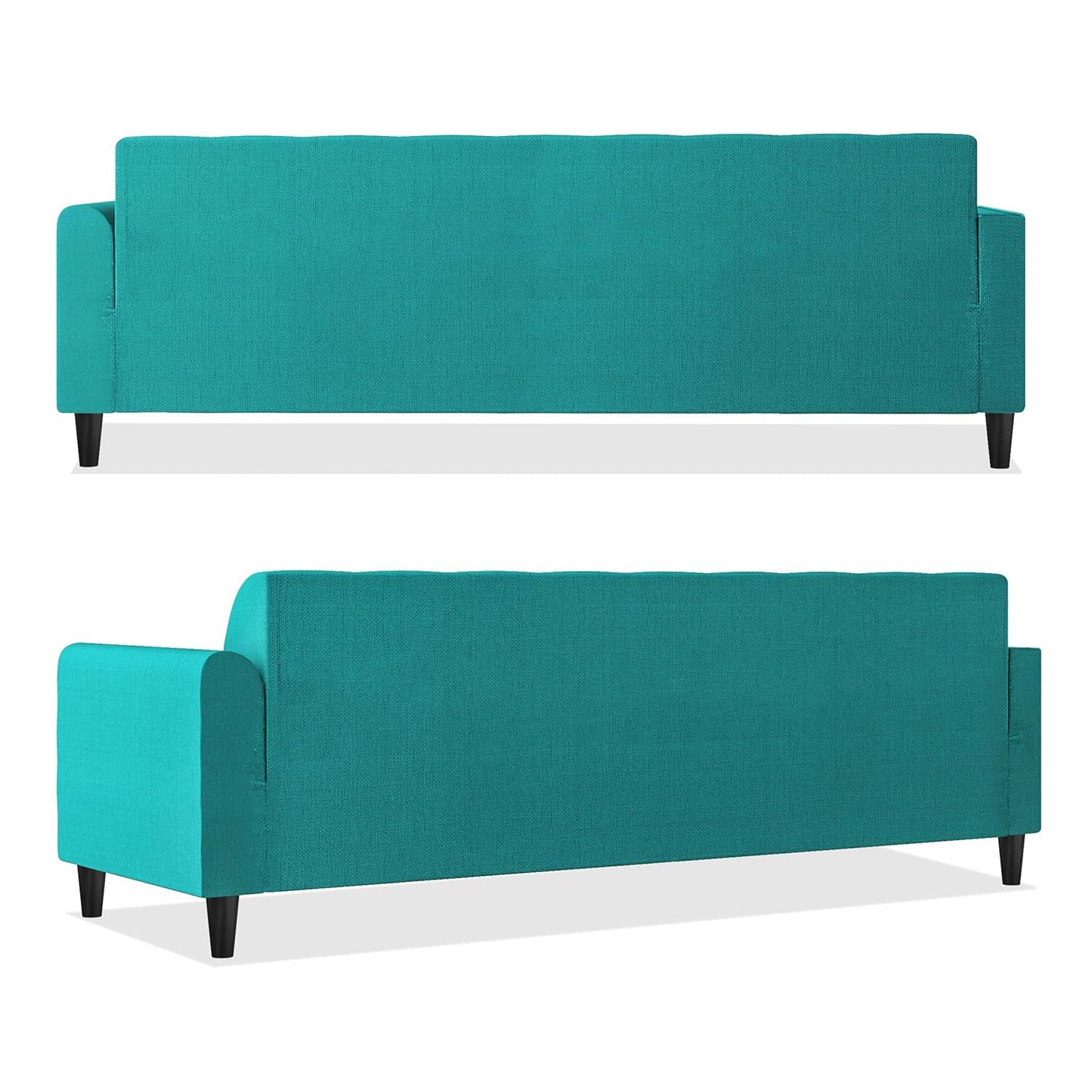 Adorn India Rio Elegant L Shape 5 Seater Sofa Set (Lhs) (Aqua Blue) (3 Year Warranty)