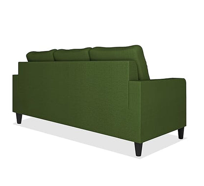 Adorn India Chandler Decent 3 Seater Sofa (Green) (3 Year Warranty)