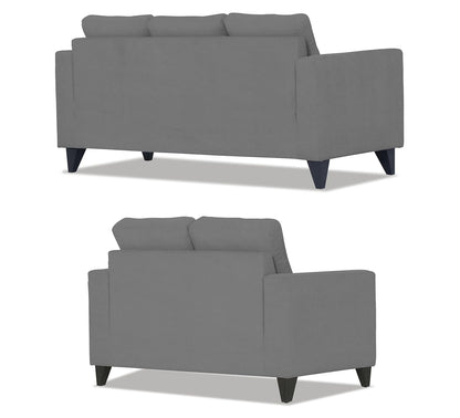 Adorn India Chandler Plus 3+2 5 Seater Sofa Set (Grey) (3 Year Warranty)