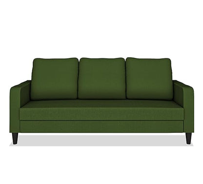 Adorn India Chandler Decent 3 Seater Sofa (Green) (3 Year Warranty)