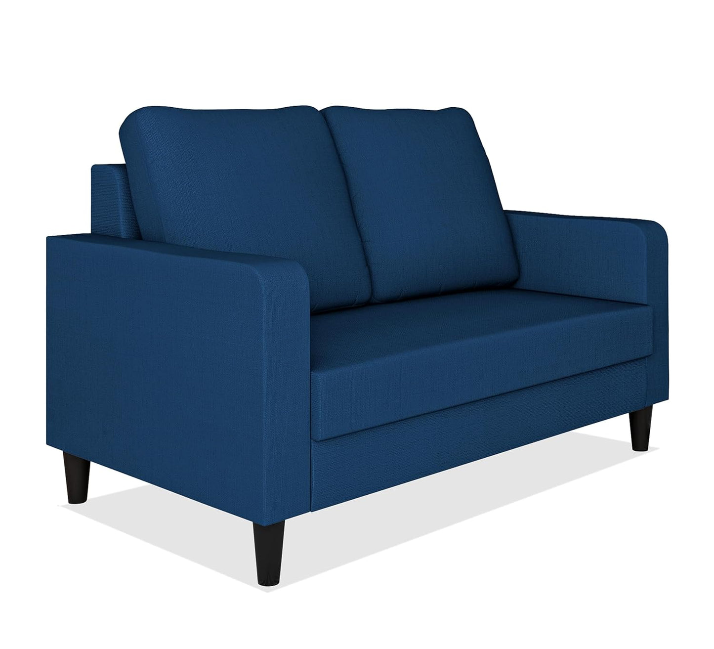 Adorn India Chandler Decent 2 Seater Sofa (Blue) (3 Year Warranty)