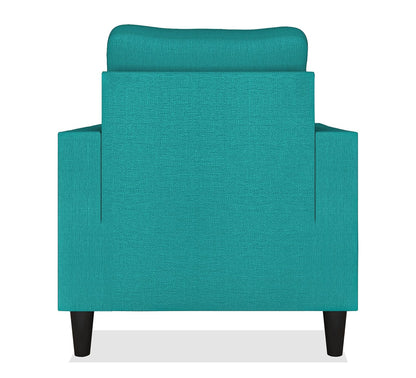 Adorn India Chandler Decent 1 Seater Sofa (Aqua Blue) (3 Year Warranty)