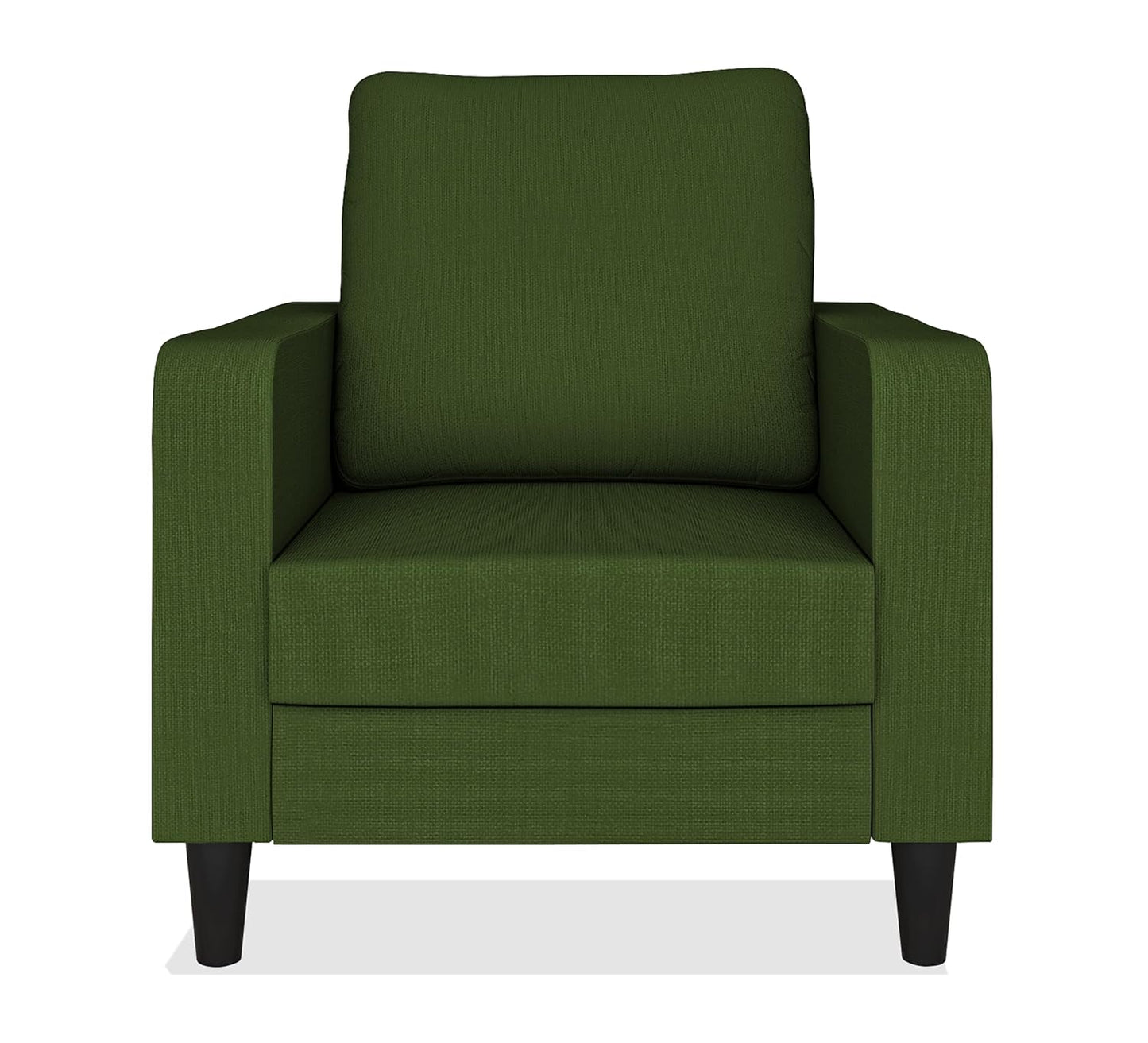 Adorn India Chandler Decent 1 Seater Sofa (Green) (3 Year Warranty)