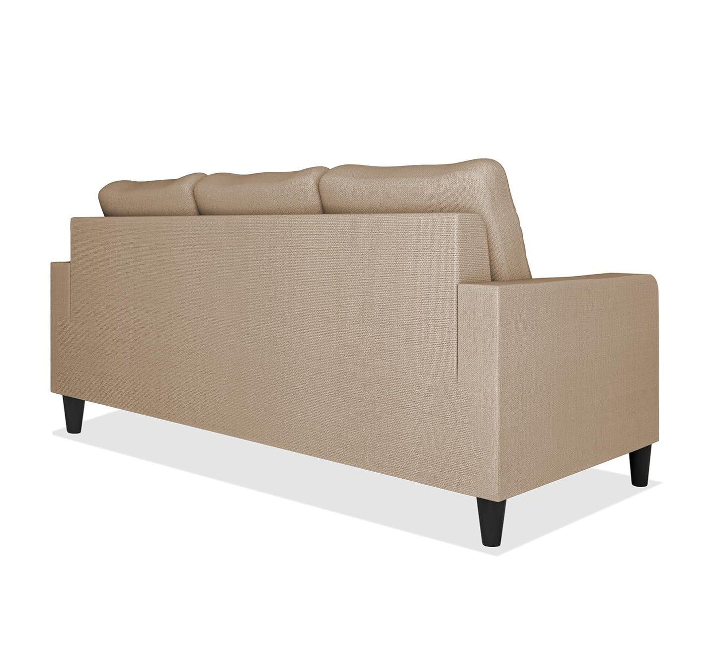 Adorn India Chandler Decent 3 Seater Sofa (Beige) (3 Year Warranty)
