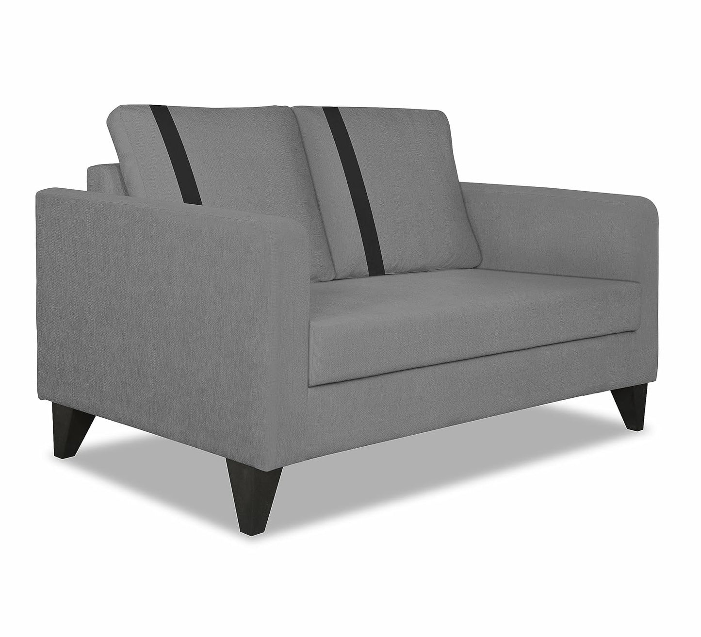 Adorn India Chandler Plus 2 Seater Sofa (Grey) (3 Year Warranty)