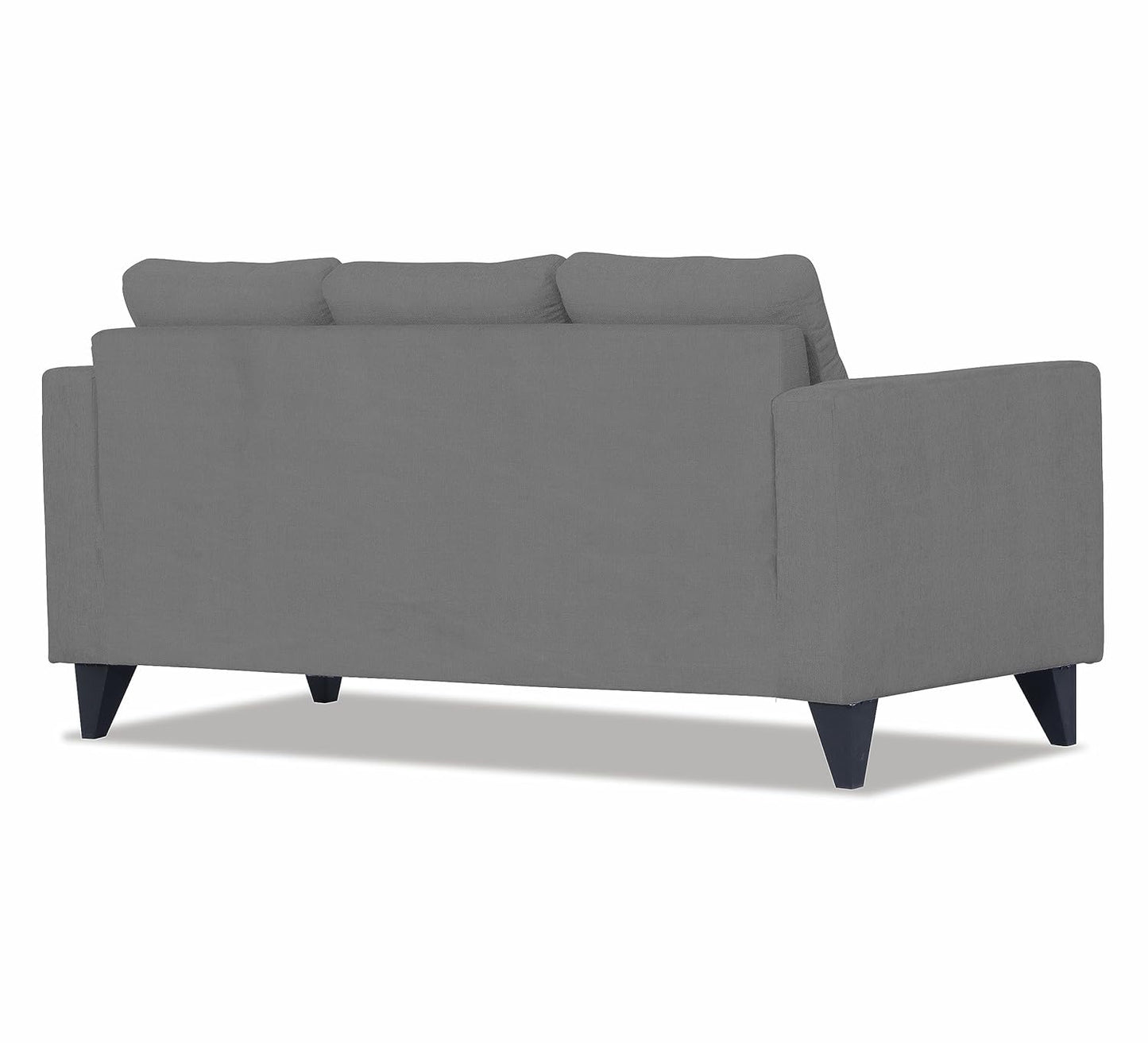 Adorn India Chandler Plus 3 Seater Sofa (Grey) (3 Year Warranty)