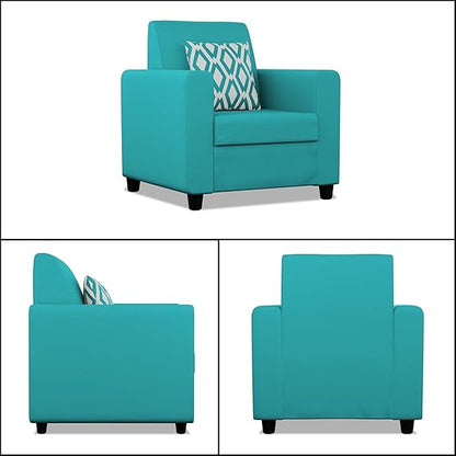 Adorn India Monteno 3-1-1 5 Seater Sofa Set (Aqua Blue) (3 Year Warranty)