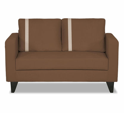 Adorn India Chandler Plus 2 Seater Sofa (Brown) (3 Year Warranty)