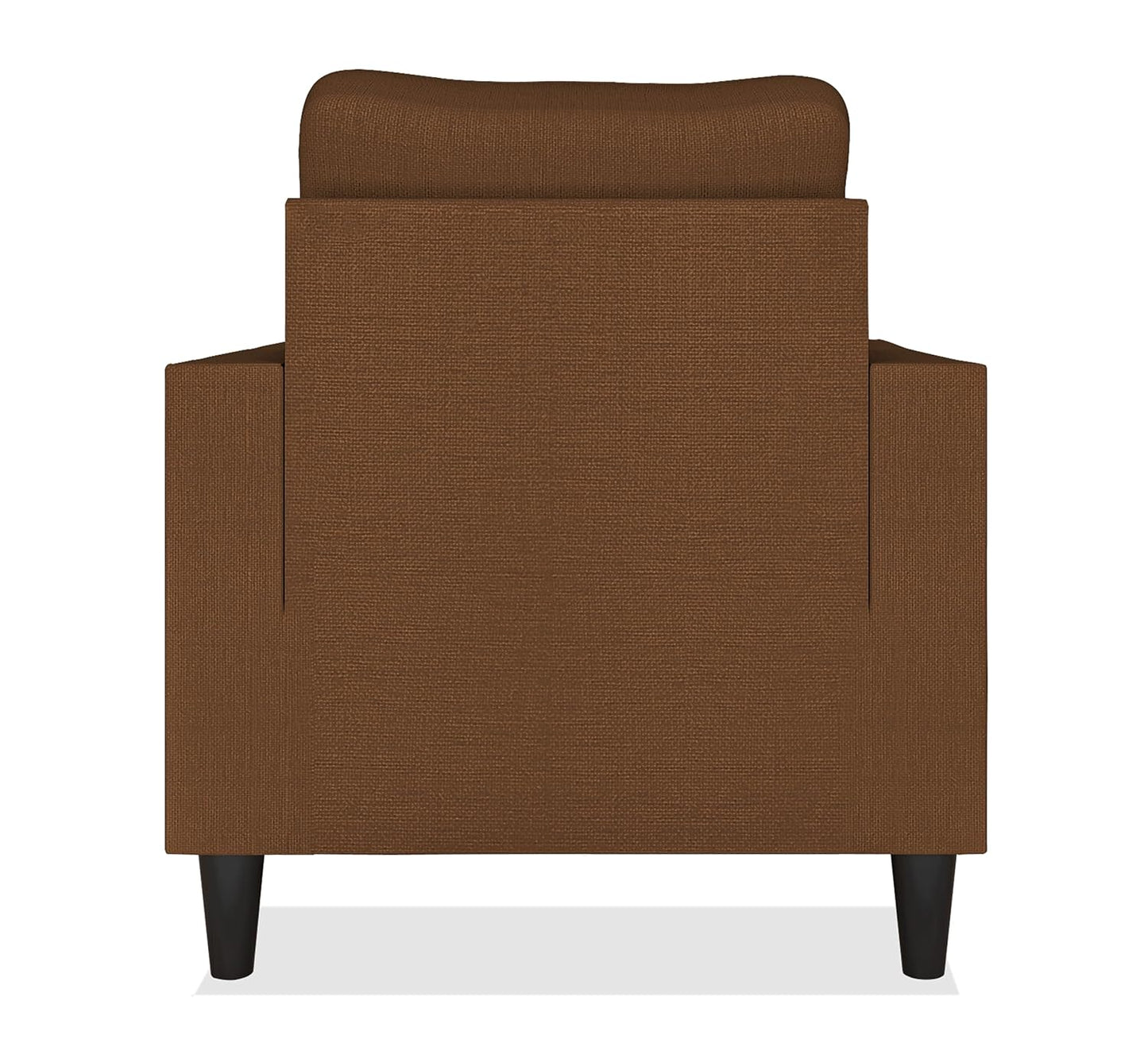 Adorn India Chandler Decent 1 Seater Sofa (Brown) (3 Year Warranty)