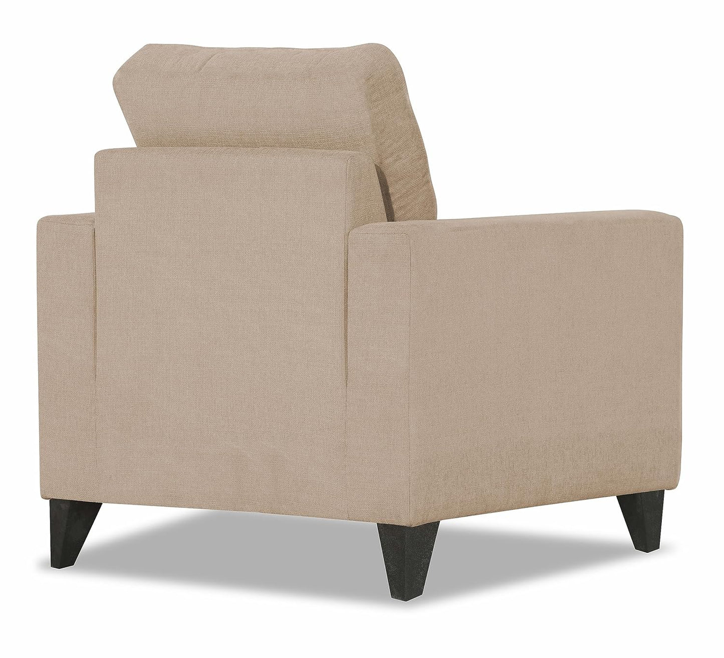 Adorn India Chandler Plus 1 Seater Sofa (Beige) (3 Year Warranty)