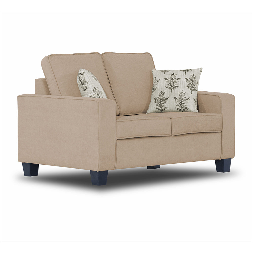 Adorn India Camden 2 Seater Sofa (Beige) (3 Year Warranty)
