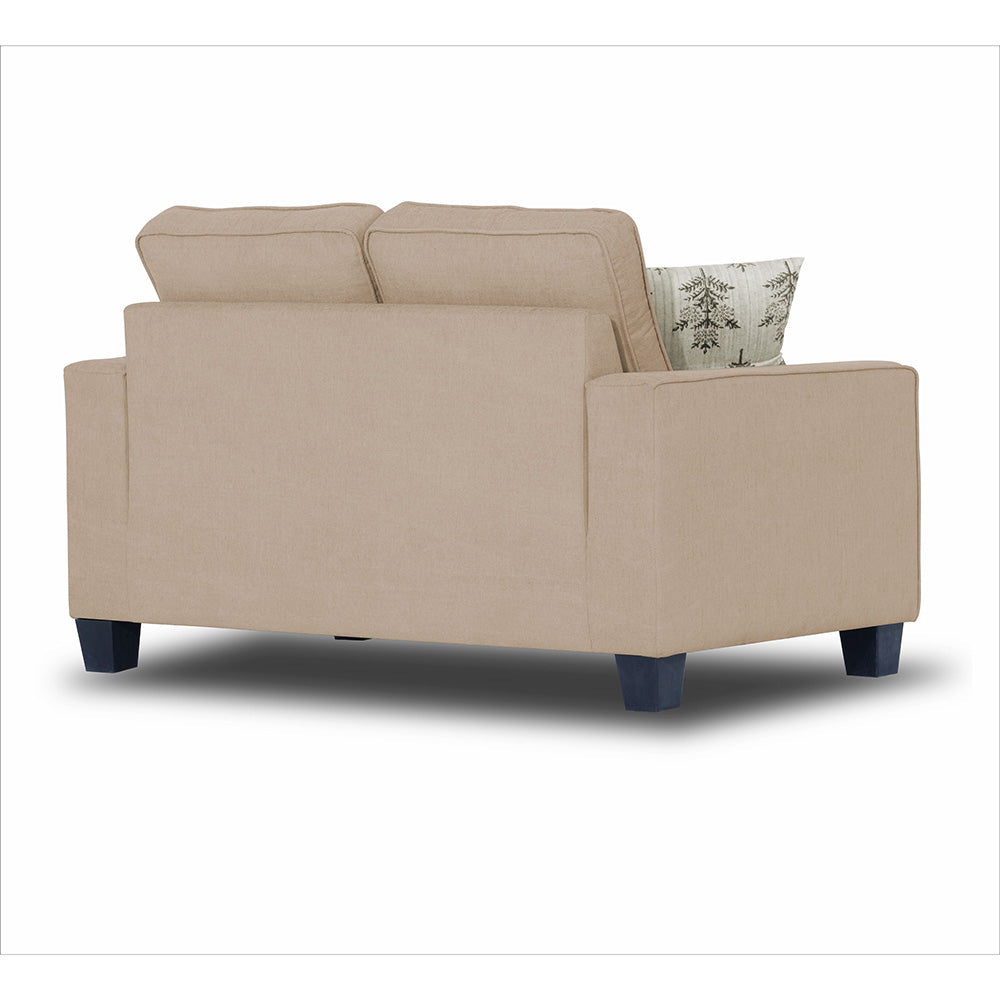 Adorn India Camden 2 Seater Sofa (Beige) (3 Year Warranty)