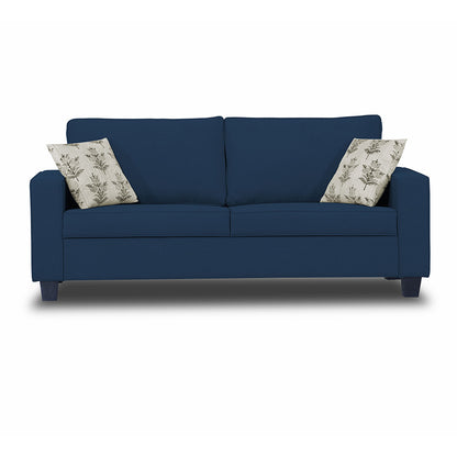 Adorn India Camden 3 Seater Sofa (Blue) (3 Year Warranty)