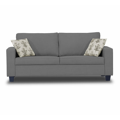 Adorn India Camden 3 Seater Sofa (Grey) (3 Year Warranty)