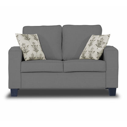 Adorn India Camden 2 Seater Sofa (Grey) (3 Year Warranty)