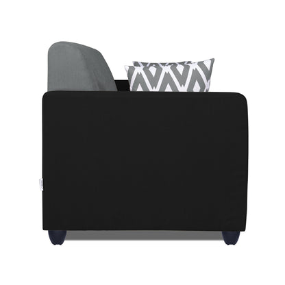 Adorn India Rio Highback 3 Seater Sofa(Black & Grey) (3 Year Warranty)