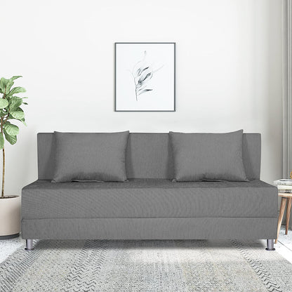 Adorn India Foam Easy Alyn Plus Decent 4 Seater Sofa Cum Bed (6X6) (Grey)(1 Year Warranty)