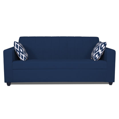 Adorn India Rio Highback 3 Seater Sofa (Blue) (3 Year Warranty)