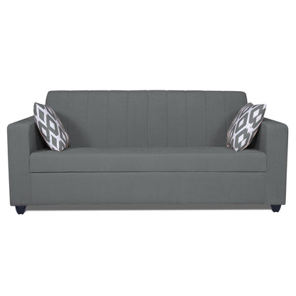 Adorn India Rio Highback 3 Seater Sofa (Grey) (3 Year Warranty)