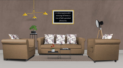 Adorn India Magnum 3-1-1 Sofa Set (New Camel)