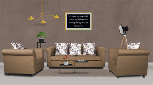 Adorn India Magnum 3-1-1 Sofa Set (New Camel)