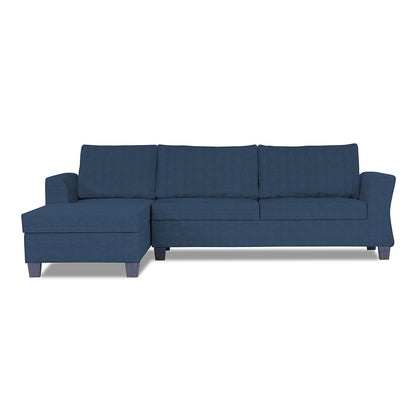Adorn India Valencia Plus Decent L Shape 6 Seater Sofa Set (Left Hand Side) (Blue)