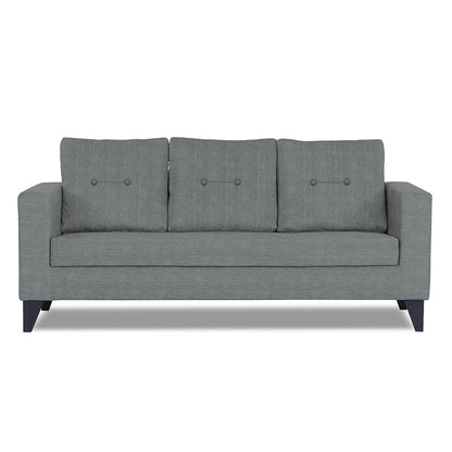 Adorn India Hallton Tufted 3 Seater Sofa (Grey)(3 Year Warranty)