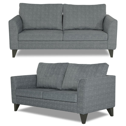 Adorn India Enzo Decent 3+2+1 6 Seater Sofa Set with Centre Table (Grey)