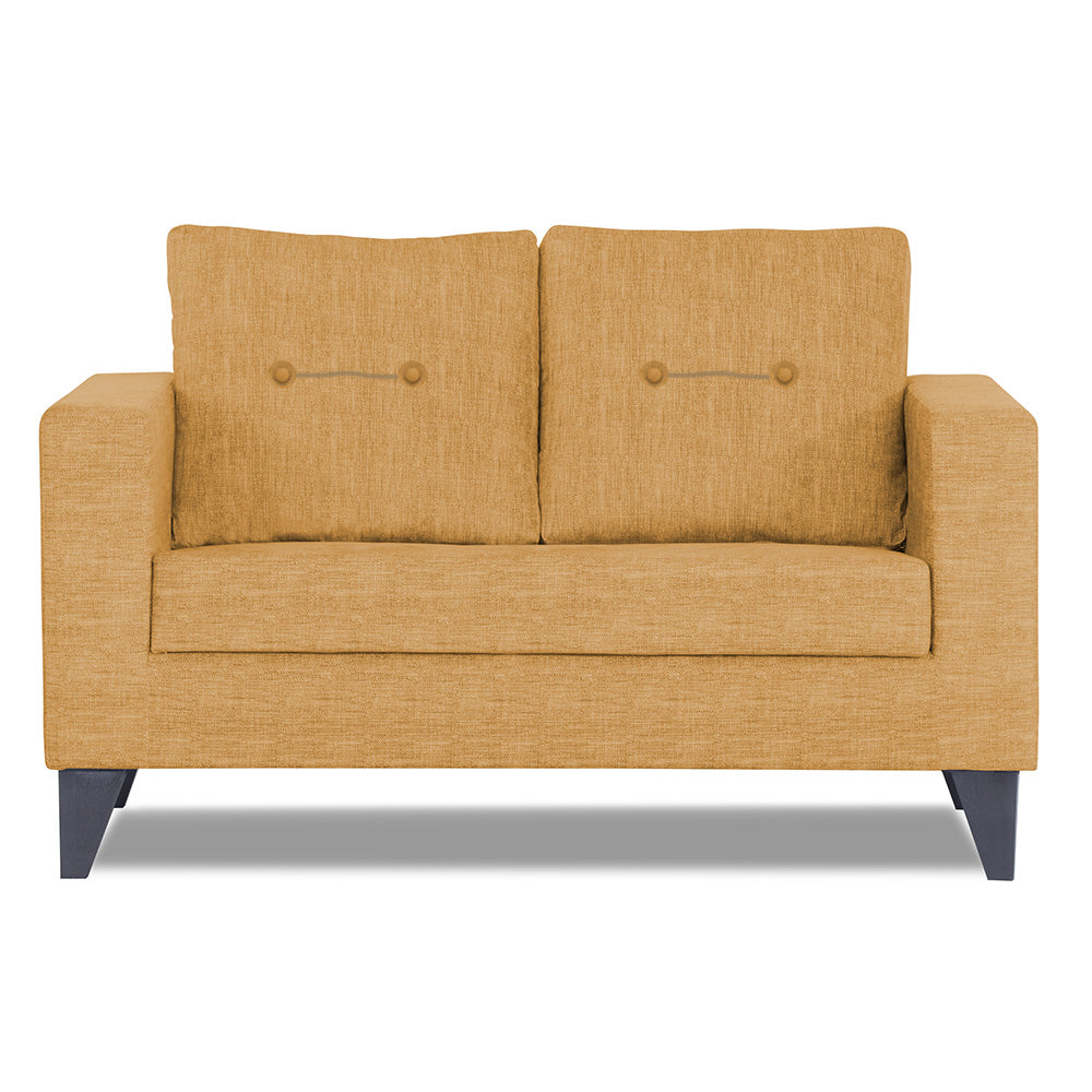 Adorn India Hallton Tufted 2 Seater Sofa (Beige) (3 Year Warranty)