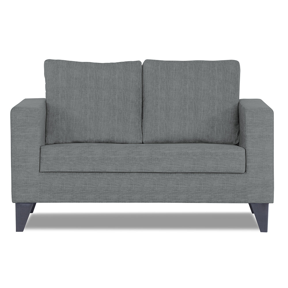 Adorn India Hallton Plain 2 Seater Sofa (Grey) (3 Year Warranty)