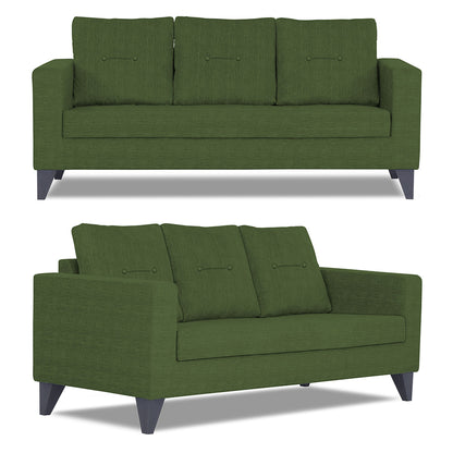 Adorn India Hallton Tufted 3+2+1 6 Seater Sofa Set (Green) (3 Year Warranty)