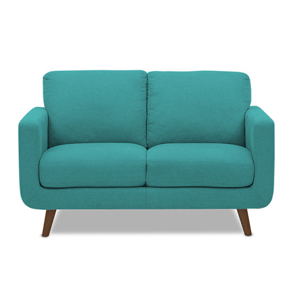Adorn India Damian 2 Seater Sofa (Aqua Blue) (3 Year Warranty)