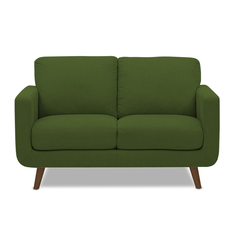 Adorn India Damian 2 Seater Sofa (Green) (3 Year Warranty)