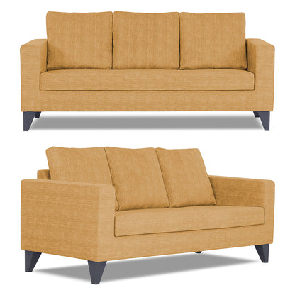 Adorn India Hallton Plain 3+1+1 5 Seater Sofa Set (Beige) (3 Year Warranty)